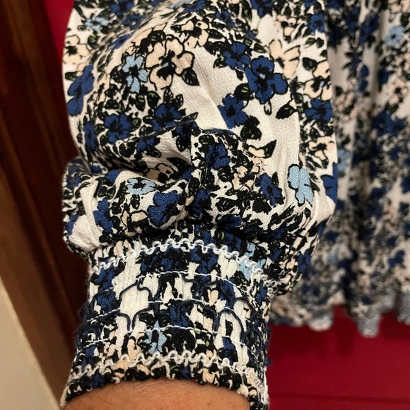 Free People floral dress/tunic mock turtleneck long sleeve - Picture 4 of 9